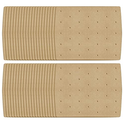 Melitt 150 Piezas de Papel de Freidora de Aire Revestimiento de Papel Pergamino para Freidora de Aire con Orificio de Aire para Freidora de Aire Ninja