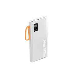 LLKJ Mini Viene con un Banco de energía de Cuatro Hilos 20000 MAh Gran Capacidad PD66W Banco de energía de Carga súper rápida Moda (Color : White, Siz características