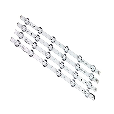 CARZE 4 PCS/Colocar LED Strip Fit for LG 49UV340C 49UJ6565 49UJ651V 49UJ670V 49UJ701V V17 49 R1 L1 Art3 2862 2863 6916L-2862A 6916L-286 Tiras de luz d