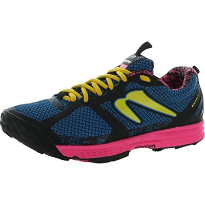 Newton Running Women's Boco At III Trail Running Shoe, Zapatillas Asfalto Mujer, Azul (Blue/Pink), 41 EU