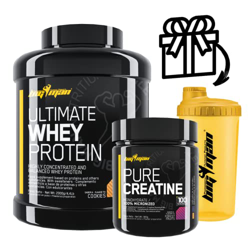 PACK BIGMAN ULTIMATE WHEY PROTEIN 2KG + CREATINA 300GR + REGALO (Chocolate) en oferta