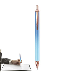 Mgichoom Pluma estilográfica retráctil | Pluma estilográfica Recargable de Escritura Suave,Plumas estilográficas de Color Degradado Pluma de Negra de  características