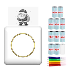 Daoco Mini Impresora de Fotos de Bolsillo Máquina de impresión térmica portátil 203DPI Conexión inalámbrica BT para Etiqueta de Imagen Lista de Manual características