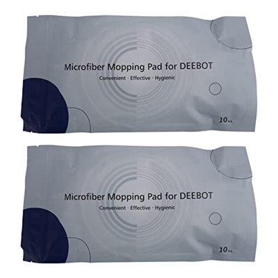 GANMEI 2 bolsas de trapo de limpieza para el hogar, paño mojado sin lavado para Ecovacs Deebot T10 robot aspirador