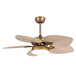 ZLXDP Ventilador De Techo con LED Cambio De Tri-Color De Luz Y Control Silent Copper Motor Velocidad De Viento Ajustable características