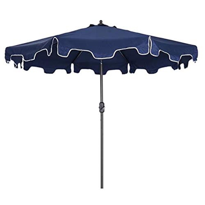 Coffee Table LQ Outdoor Patio Umbrella 9 Feet Market (Not Including Base)-Navy Blue