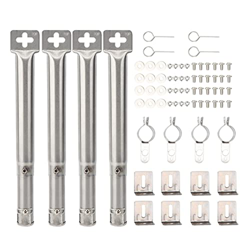 Gaojinlong Store Tubo Universal for parrilla de barbacoa, 4 Uds., quemadores de tubo de barbacoa de acero inoxidable ajustables, piezas de repuesto fo en oferta