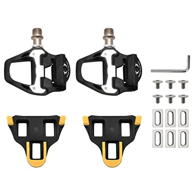 Pmkvgdy Pedales autobloqueantes para bicicleta de carretera SPD SL Road Bike Clipless Pedales Kit