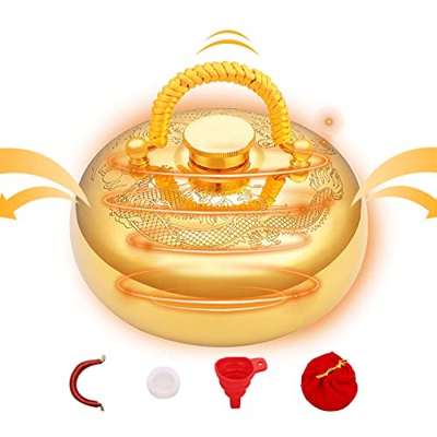 cottonwood Calentador de manos inalámbrico, calentador de manos, para cama - Bolsa de agua caliente estilo chino para calentador de manos y pies para 