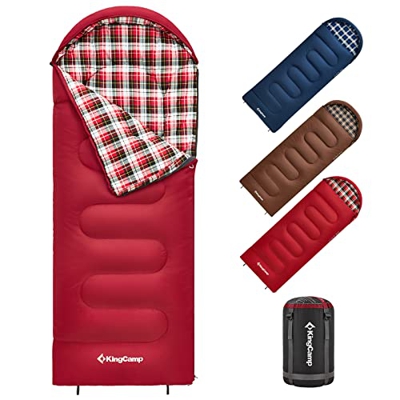KingCamp Saco de Dormir Niños Franela Cálido Suave Saco de Dormir Infantil,Saco de Dormir Invierno Ultraligero,Bolsa de Dormir Niños,Sleeping Bag,Mant