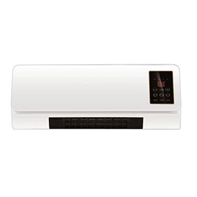 Cortina De Aire Ventilador Digital De Pared con 3 Ajustes De Calor Y Función De Aire Frío, Oscilación De Gran Ángulo con Temporizador De 8 Horas Y Man