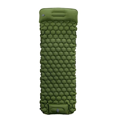 Frdun Alfombrilla de camping para picnic, alfombrilla inflable de TPU al aire libre, duradera nailon 40D y regalo súper cómodo para amantes de la aven