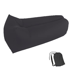 Bai Shi Wu portátil camping inflable sofá perezoso bolsa ultraligero plegable uso repetido silla saco de dormir viaje senderismo playa descanso al air en oferta