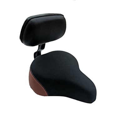 Pmkvgdy Bicicleta con respaldo Soporte Ciclismo Amplio Comodidad Sillín para Vehículo Eléctrico Triciclo Bicicleta Bicicleta Universal