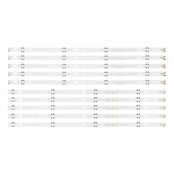 CARZE 10 PCS/Colocar LED FIT STIP FIT for LG 55UJ630V 55UJ6300 55UJ635V 55UJ63_UHD_A 55UJ63_UHD_B 55LJ55_FHD_A 55LJ55_FHD_B Tiras de luz de Fondo de T en oferta