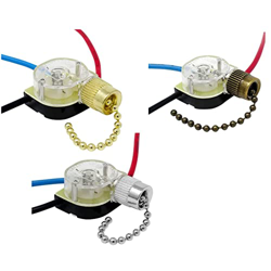 EUKKIC Paquete de 3 Interruptores de Luz de Ventilador de Techo ZE-110 Interruptor Ventilador Interruptor de Ventilador Velocidad de 3 VíAs Interrupto en oferta