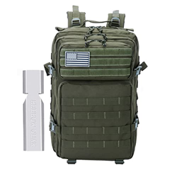 REEBOW GEAR Mochilas de Senderismo para Acampar 45L, Mochila táctica de 3 días Mochila Resistente Molle Army Assault Pack para Caza Senderismo Camping características