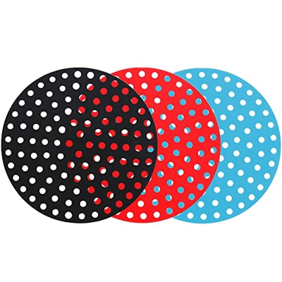 LAXED Revestimientos de Freidora de Aire Reutilizables, Freidora de Cocina, Revestimientos de Freidora de Aire de Silicona, Accesorios de Freidora de 