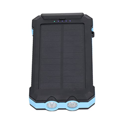 Cargador Solar, Cargador de Teléfono Solar 2 Puertos X 5V 3.1a Identificación Automática Carga USB con 2 Luces LED para Uso Al Aire Libre para Acampar en oferta