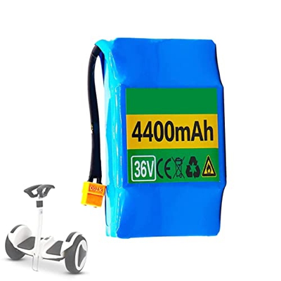 WILLQ Paquete de batería para Patinete eléctrico 36V 4400mAh batería de Iones de Litio para Patinete autoequilibrante 36V 4,4Ah con Conector XT60 y pe