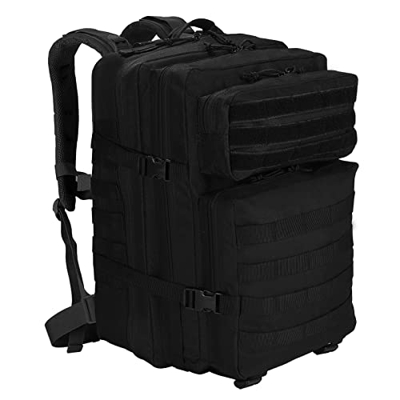 SHANNA Mochila Táctica 45L Militar, Paquete de Asalto Molle de Gran Capacidad para Utilidad Militar, Mochilas de Marcha para Caza Senderismo Acampada 