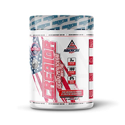 AS American Suplement - Creatina Monohidrato - 300 g - Bote para 100 Días - Sabor Neutro - Ayuda a Combatir la Fatiga - Favorece el Rendimiento Físico