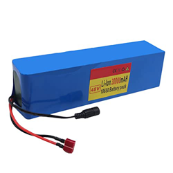 Batería De Bicicleta Eléctrica Ebike De 48V 30Ah,Paquete De Batería De Iones De Litio 13S3P 18650,25A BMS,con Enchufe XT60 + Cargador 54.6V 2A,para Mo en oferta