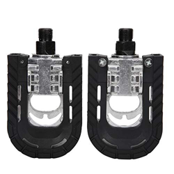 1 par de pedales de bicicleta, aleación de aluminio plegable Pedal de bicicleta de montaña Pedales de rodamiento ligeros para bicicleta de montaña BMX en oferta