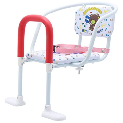 GUDPIG Asiento Trasero para Bicicleta,Asiento para niños,Asiento para niños montado en el Marco de la Bicicleta,con Pedales de Respaldo,Adecuado para 