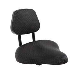 Sillín de bicicleta negro universal con asiento trasero de tres ruedas Seguridad para vehículo eléctrico y bicicleta en oferta