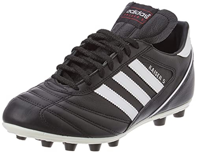 adidas Kaiser 5 Liga, Zapatillas de Fútbol Hombre, Negro Blackrunning White Footwear Red, 43 1/3 EU