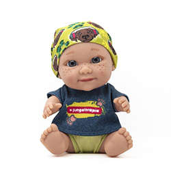 Juegaterapia Baby Pelón Pablo Alborán, Muñeco Baby Pelón, Pablo Alborán, Juguete solidario Vestido con Camiseta Nueva y con Olor a Vainilla, Baby Pelo características