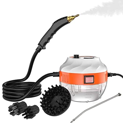 SXFuture Limpiador a Vapor de Alta presión 3800 W,Limpiador de Vapor de Alta Temperatura con depósito de Agua de 1000ml,Maquina de Limpieza con Vapor 