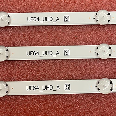 Piezas de Repuesto de TV- 3pcs/Set DIRIGIÓ Flight Strip Compatible con LG 43UF6407 43LH604V 43UH610V 43UH603V 43UH610A 43UH6030 43LH5700 43LH60_FHD_A 