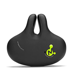 KIKAPA Nose Less CojíN de SillíN de Bicicleta Extrasuave SillíN de Bicicleta Hueco Asiento de Bicicleta de Carretera Accesorios para Bicicletas, Verde características