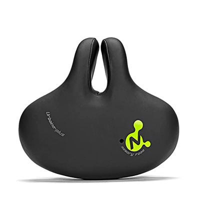 KIKAPA Nose Less CojíN de SillíN de Bicicleta Extrasuave SillíN de Bicicleta Hueco Asiento de Bicicleta de Carretera Accesorios para Bicicletas, Verde