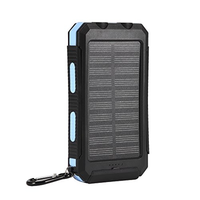Kit de Bricolaje del Banco de Energía, Caja de Banco de Energía Móvil Solar Kit de Bricolaje con Brújula 10000mAh Banco de Energía Solar de Carga Rápi