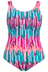 Ulla Popken, Traje de baño para Mujer, Tallas Grandes, Pintado Alice, Azul en oferta