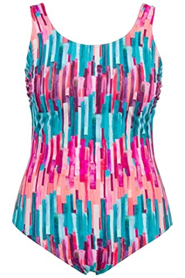 Ulla Popken, Traje de baño para Mujer, Tallas Grandes, Pintado Alice, Azul