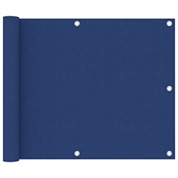 Balcón Pantalla Azul 75x300 cm Tela Oxford, Césped y Jardín,Vida al aire libre,Sombrillas y sombrillas al aire libre en oferta