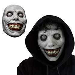 XUJAIOLQP Máscara Espeluznante de Halloween, Máscara de Demonios Sonrientes, Máscara Horrible, Disfraces de Halloween para Mujeres y Hombres, Accesori en oferta