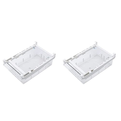 Cabilock 2 Uds. Contenedores Espacio para Alimentos Almacenamiento en El Congelador Transparente Apilable Protector de Frutas Estante para Refrigerios características