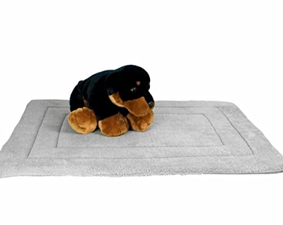 HoitoDeals Alfombrilla de forro polar mediano para mascotas, reversible, suave, jaula para perros, para cama de coche, colchón (1 unidad)