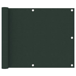 Pantalla de balcón verde oscuro 75x600 cm tela Oxford, césped y jardín, vida al aire libre, sombrillas y sombrillas al aire libre precio