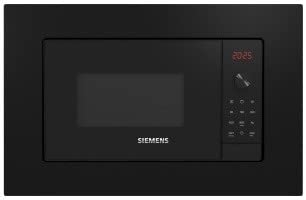 Siemens BE623LMB3 - Microondas, electrónico, Encastrable con marco, 38 cm, 20 l, 5 F, humidClean, Ap. lateral izquierda, Electrónico LED, 8 prog. auto