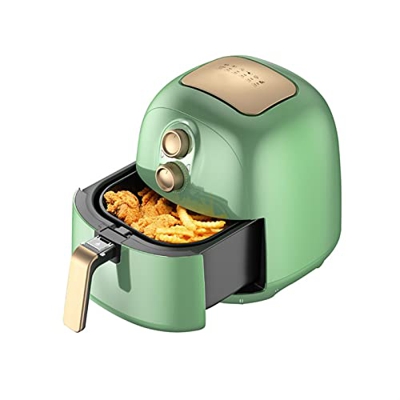 Freidora de Aire, freidora de Aire pequeña de 4,5 Cuartos de galón, freidora de Aire 5 en I sin Aceite, freidora de Aire de 1400 W, Horno para Pizza, 