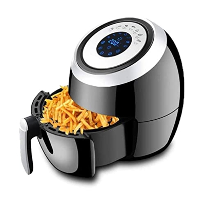 Freidora de Aire, freidora de Aire pequeña, freidora de Aire sin Aceite, Horno de freidora de Aire de 1500 W, Cocina para Pizza, Cesta para freír Anti