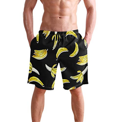 LORONA Bañador de Hombre con Estampado de plátano Multicolor Multicolor M