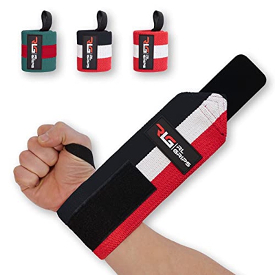 RL Grips™ Wrist Wraps, Muñequeras Deportivas Gym, Calistenia, Cross Training, Cross Fitness, Powerlifting, Muñequeras para Fitness, Soporte y Protecci