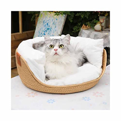 GZHERVICES Cama para Cachorros Y Gatitos, Extra Suave Y Lavable A Máquina con Antideslizante para Mascotas Pequeñas, Medianas Y Grandes, Anti Ansiedad en oferta